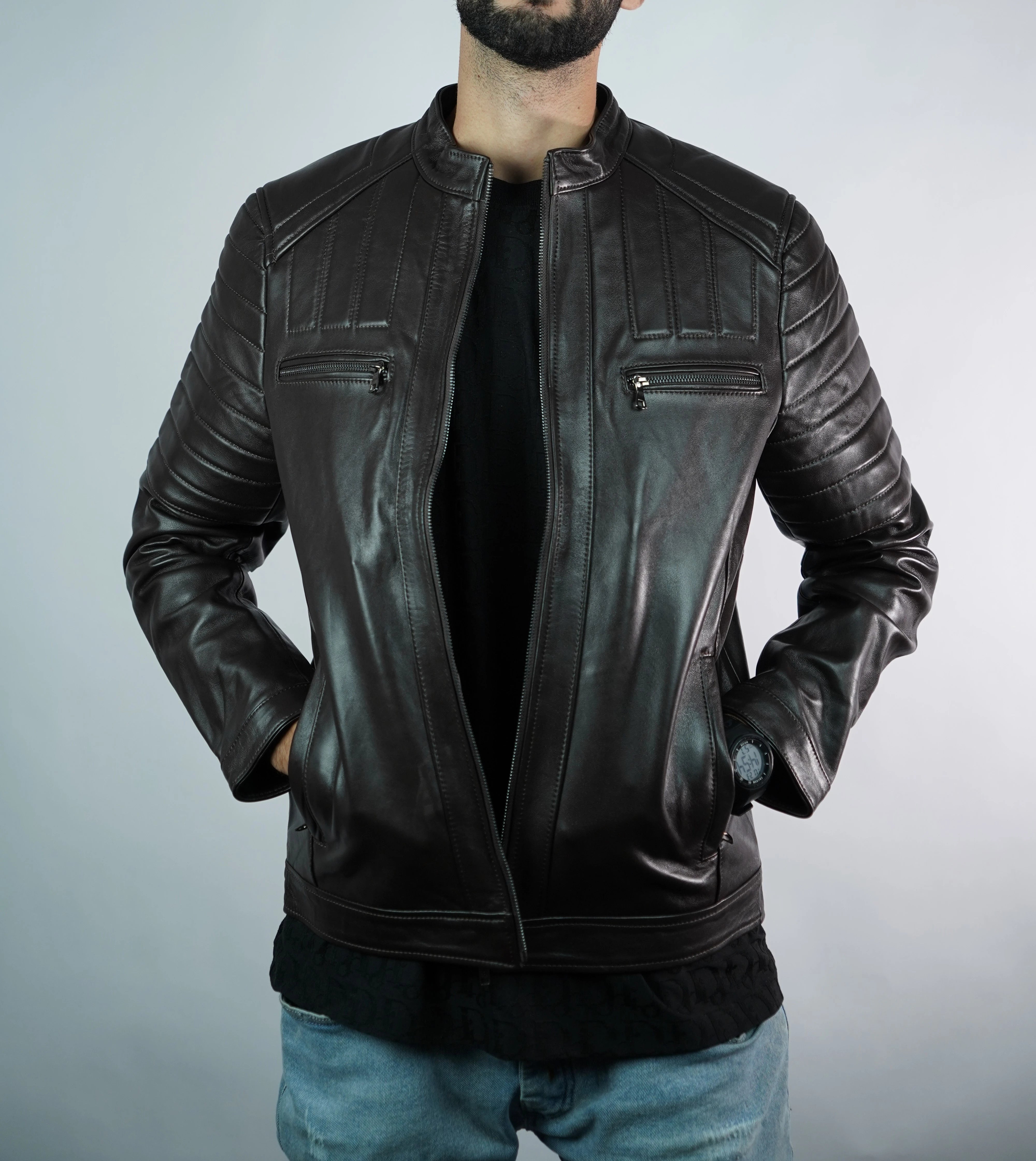 Men’s Leather Jacket – Origin Brown