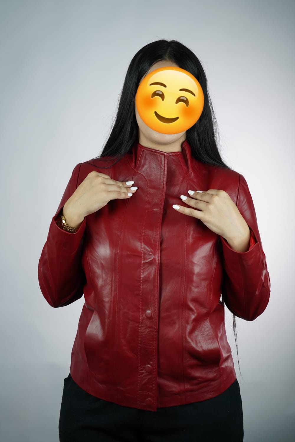 جاكيط كوير أصلية، مصنوعة يدويًا من الجلد الطبيعي %100