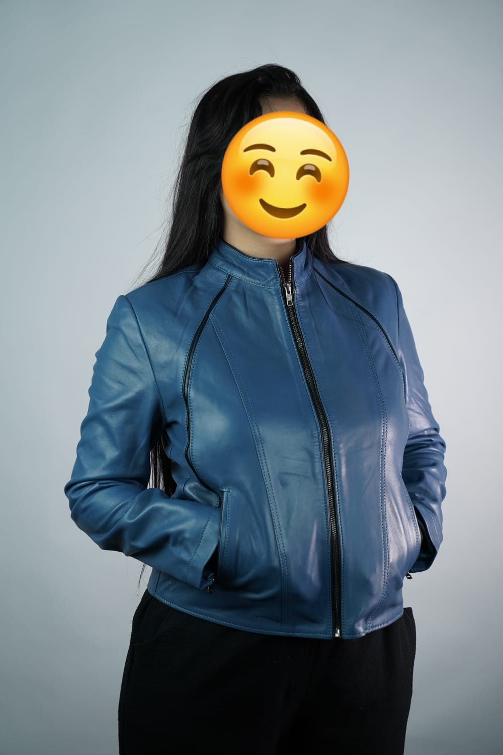 جاكيط كوير أصلية، مصنوعة يدويًا من الجلد الطبيعي %100