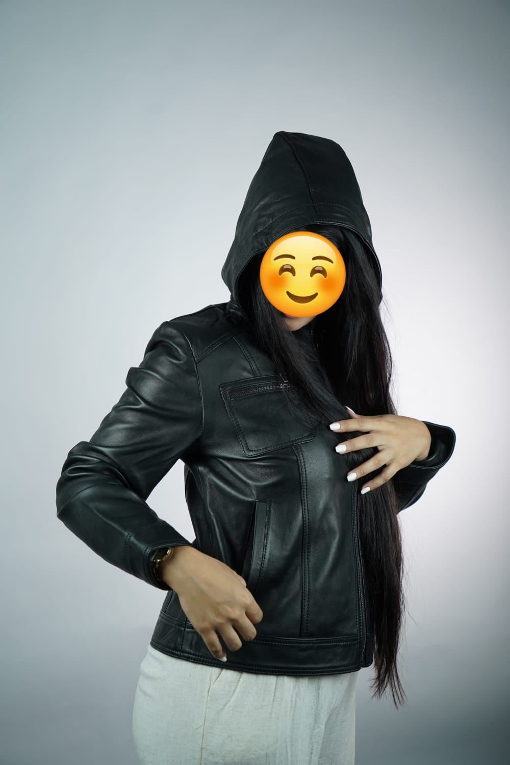 جاكيط كوير أصلية، مصنوعة يدويًا من الجلد الطبيعي %100